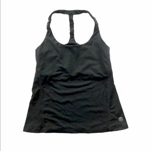 CAbi Black Racerback Athletic Workout Tank Top M